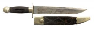 Appraisal: ldquo Mississippi Toaster Bowie Knife for F C Georgen of