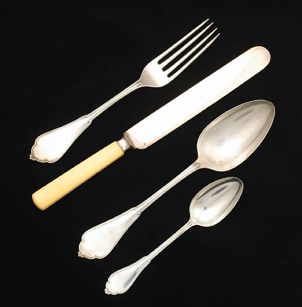 Appraisal: A silver partial flatware setKoehler amp Ritter San Francisco CAGothic