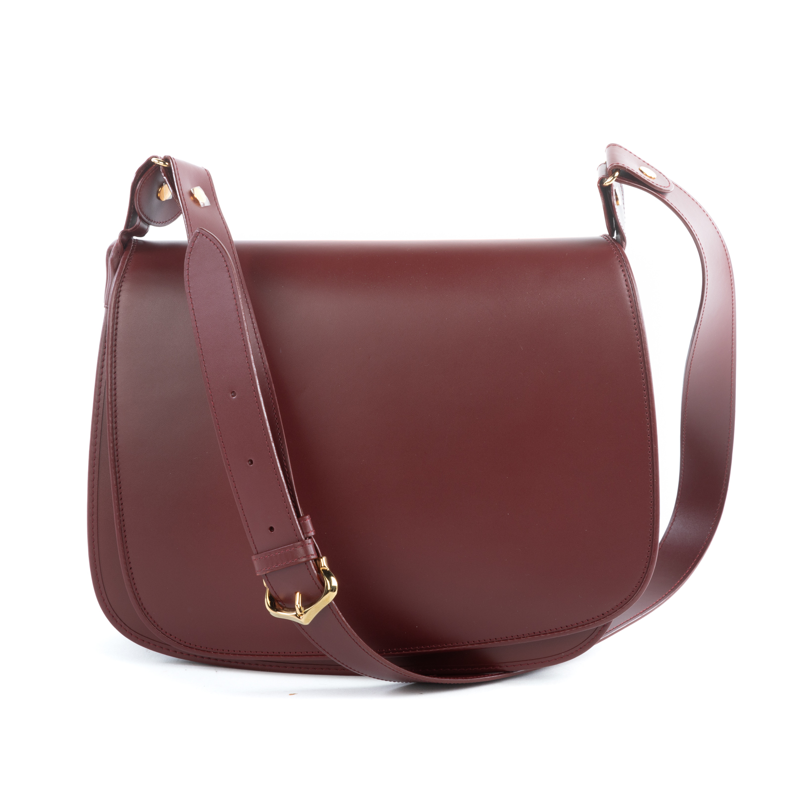 Appraisal: A CARTIER MUST DE CARTIER FLAP CROSSBODY A burgundy smooth