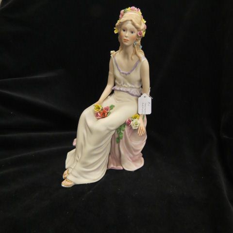 Appraisal: Cybis Porcelain Figurine of a Seated Lady with fine applied