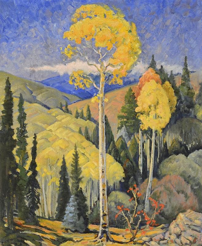 Appraisal: Fall Landscape Taos by Martin Shaffer Martin Shaffer - Fall