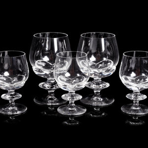 Appraisal: A Collection of Lalique Blois Stemware Second Half th Century