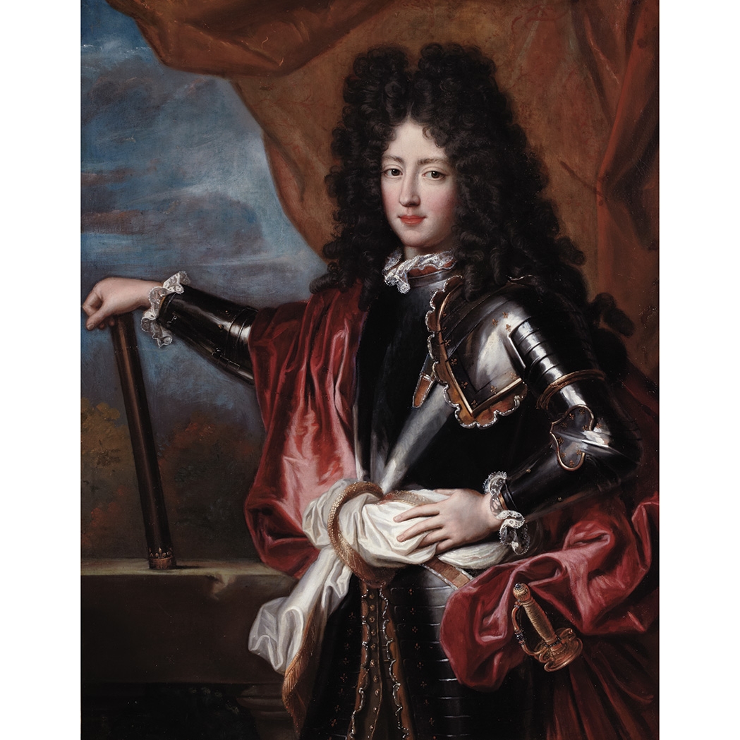 Appraisal: Attributed to Francois de Troy Portrait of Louis de Bourbon