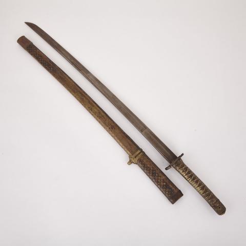 Appraisal: Japanese Sword th Century Condition Some wear due to age