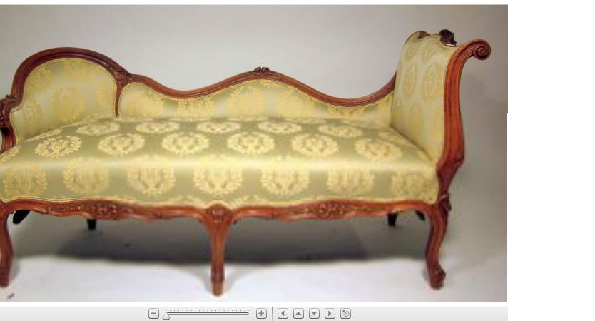 Appraisal: Louis XVI style walnut canape late th century