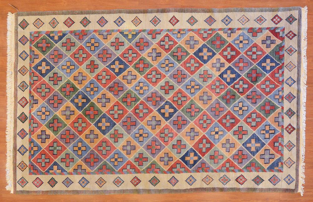 Appraisal: Tibetan Rug Nepal x Hand-knotted modern Condition Absence of a