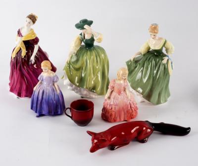 Appraisal: Three Royal Doulton figures Fair Lady Adrienne and Buttercup all