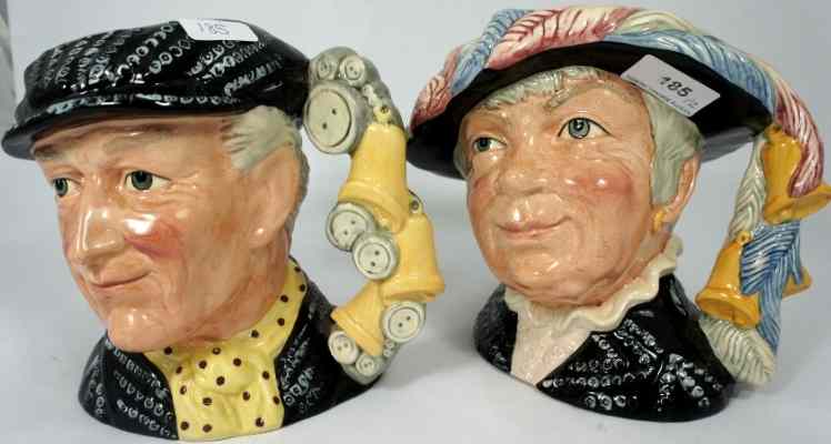 Appraisal: Royal Doulton Large Character Jugs Pearly King D and Pearly