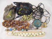 Appraisal: A mixed lot of costume jewellery including a mesh purse