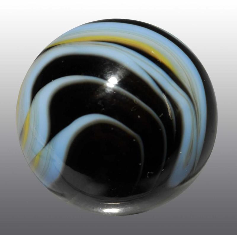 Appraisal: Christensen Agate Flame Marble Description Original surface Light blue base