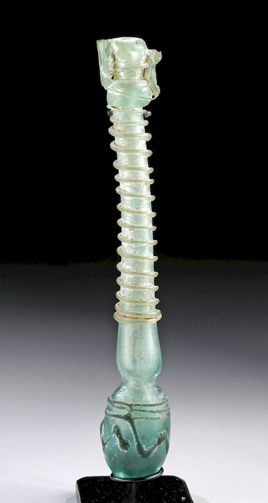 Appraisal: Roman Glass Unguentarium - Rare Form Roman Imperial Period ca