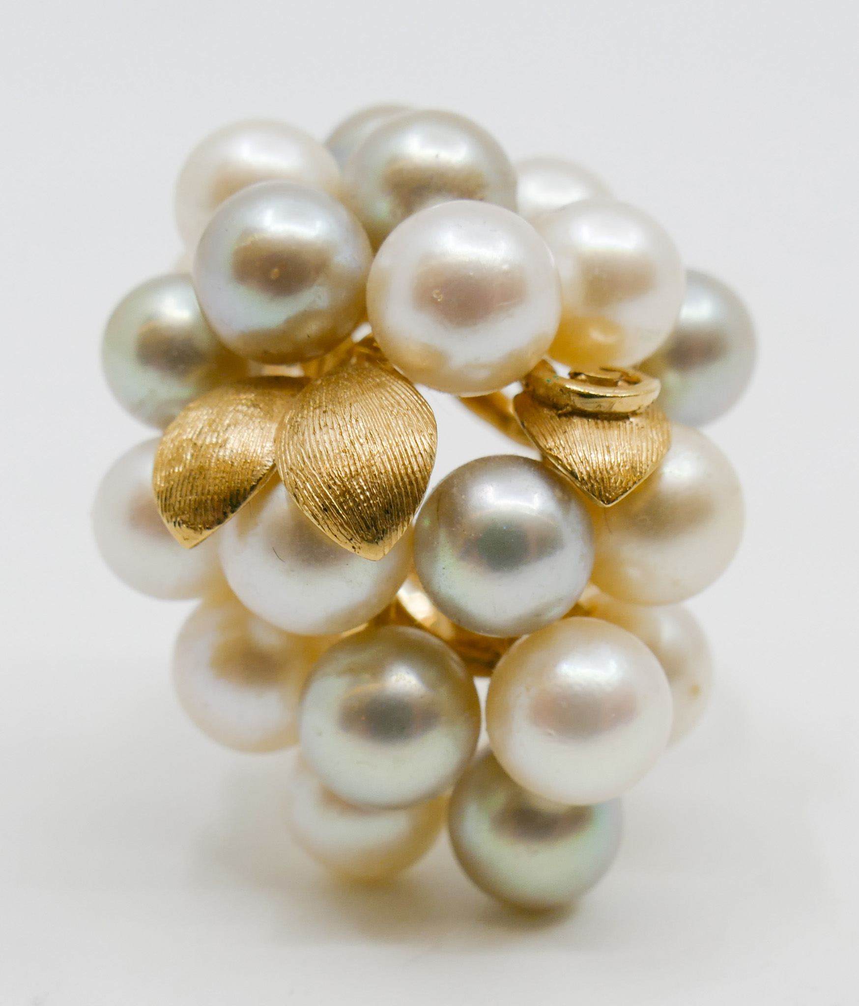 Appraisal: Ladies k Pearl Cluster Ring Size - Grams TW