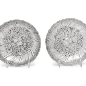 Appraisal: A Pair of S Kirk and Son Silver Sweetmeat Dishes