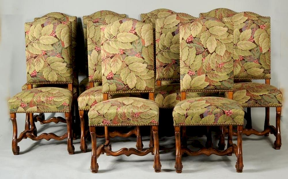 Appraisal: Set Ten French Baroque Style Dining Chairs Set of ten