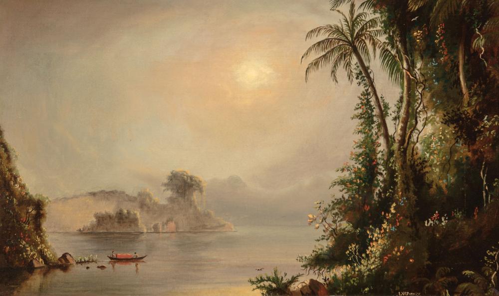 Appraisal: Levi Wells Prentice American New York - Tropical Landscape oil