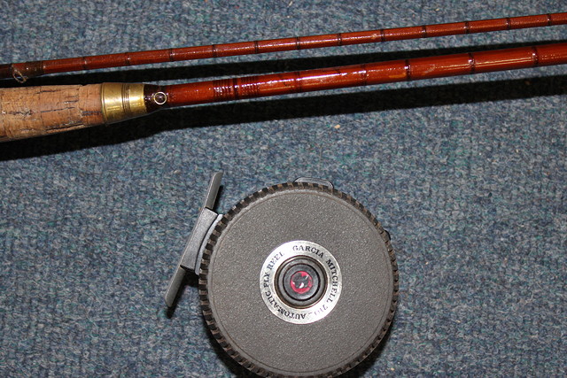 Appraisal: A HARDY SPLIT CANE TWO PART FISHING ROD together with