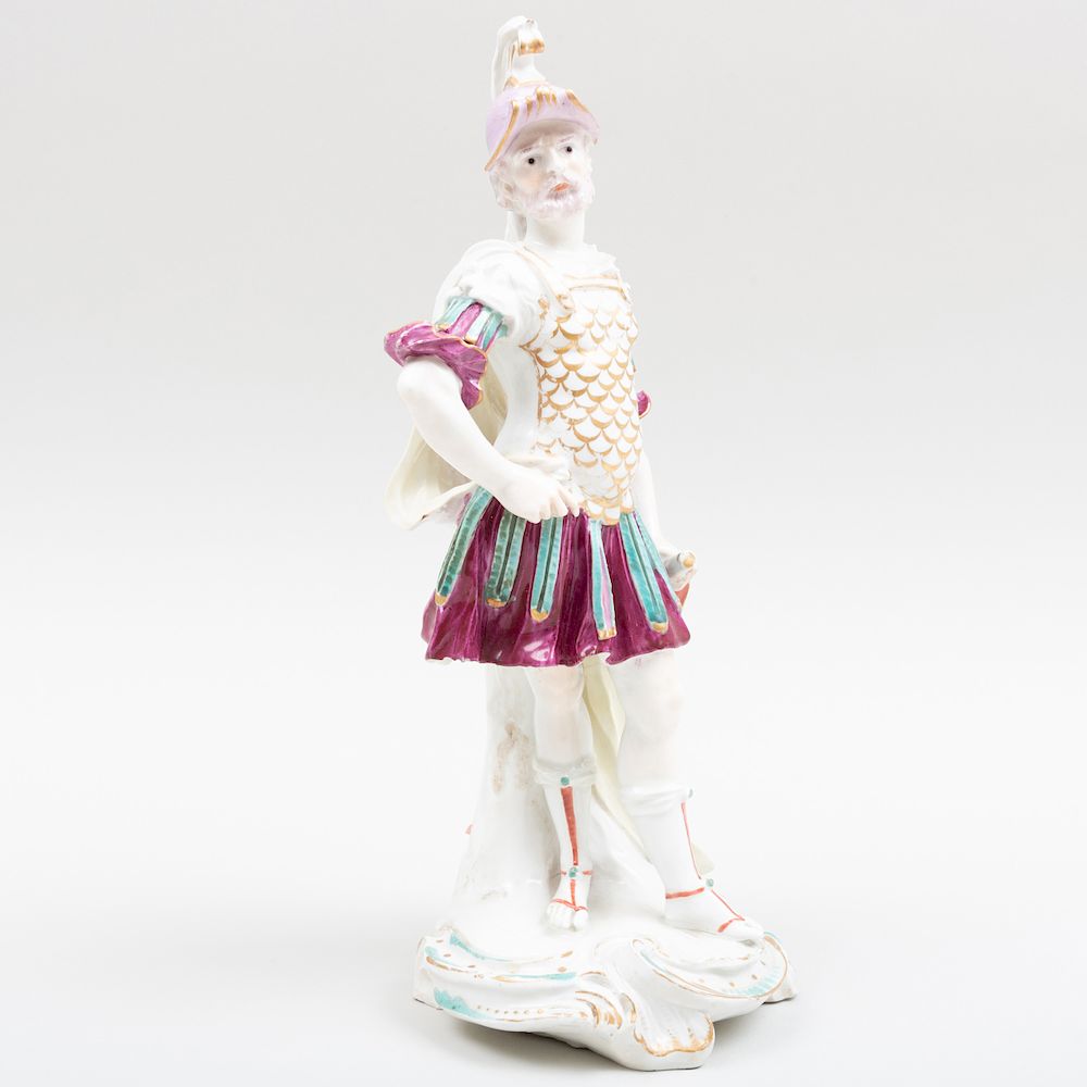 Appraisal: Derby Porcelain Figure of Mars in high Condition Minor wear