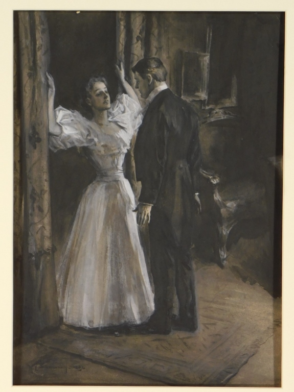 Appraisal: WILLIAM SMEDLEY ROMANTIC ILLUSTRATION PAINTING William Thomas SmedleyNew York -