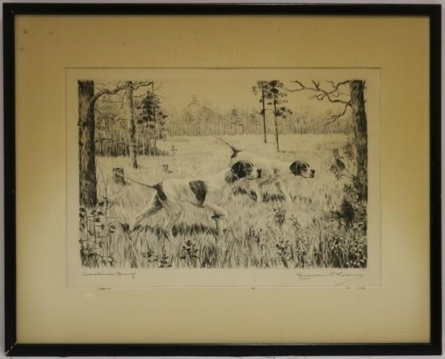 Appraisal: MARGUERITE KIRMSE - CT UNITED KINGDOM ETCHING TITLED LOWER LEFT