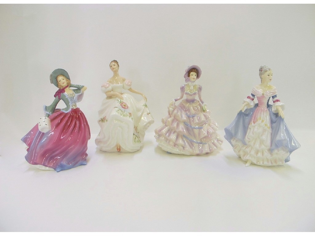 Appraisal: Four Royal Doulton figures to include Southern Belle HN Autumn