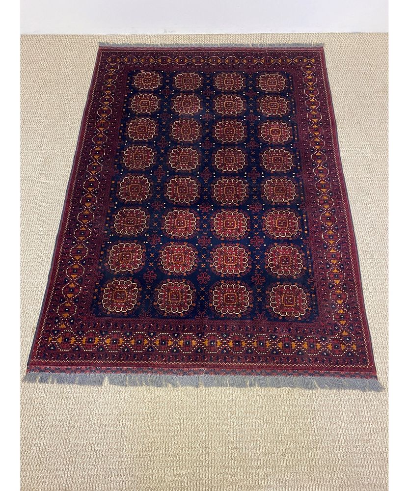 Appraisal: Turkmen Contemporary Wool Hall Carpet Turkmen contemporary wool center hall