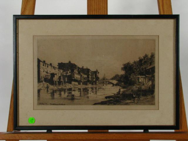 Appraisal: Charles Adams Platt NY NH - x Etching Signed and