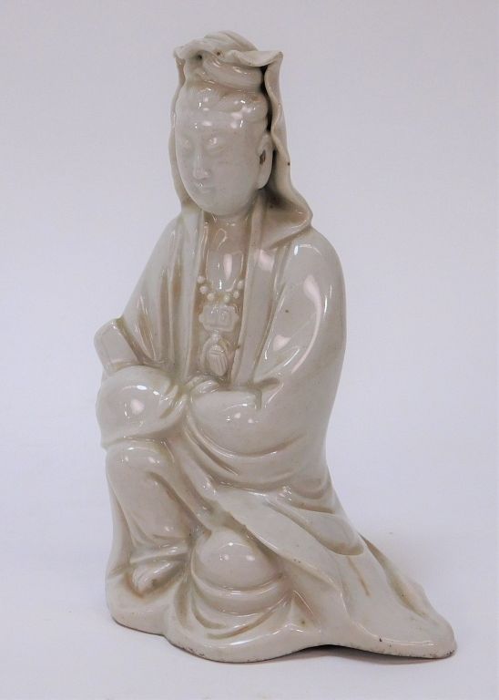 Appraisal: th Century Chinese Blanc De Chine Buddha Figure China th