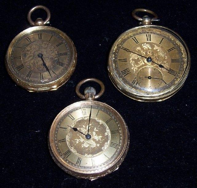 Appraisal: A lady's open faced pocket watch the engraved case stamped