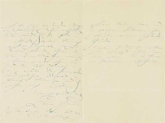 Appraisal: Schumann Clara composer and pianist - Autograph letter with sig