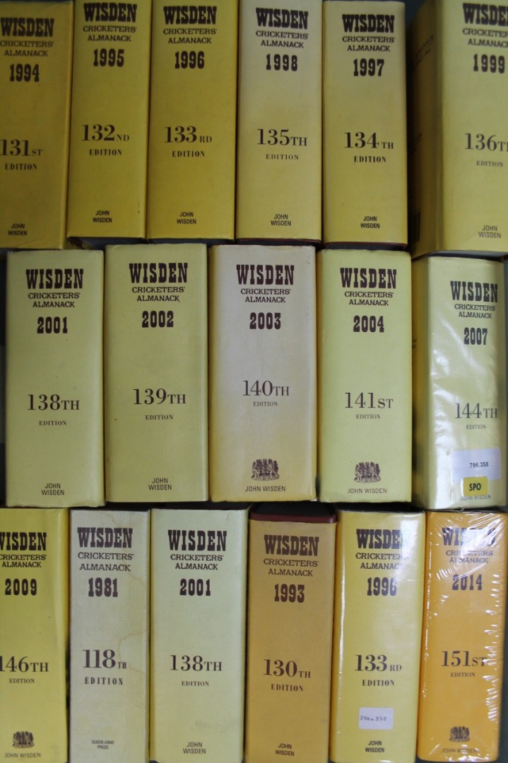 Appraisal: A comprehensive collection of Wisden Cricketers' Almanack late thC to