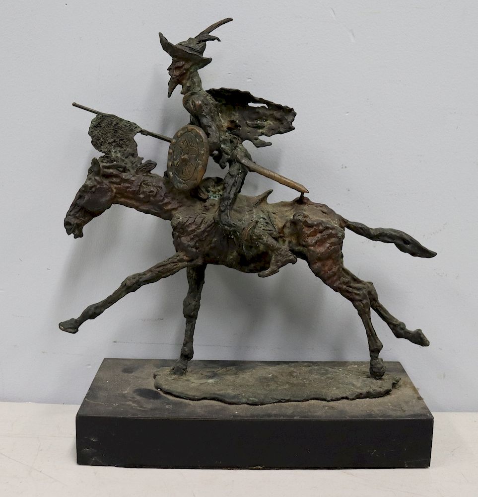 Appraisal: George Gach Signed Bronze Sculpture Of Horse Signed on base