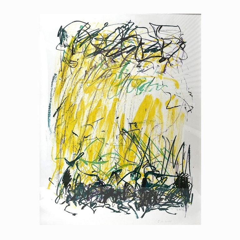 Appraisal: Joan Mitchell AMERICAN JOAN MITCHELL - SIDES OF A RIVER