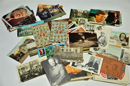 Appraisal: PRESIDENTIAL POSTCARDS Various Presidential postcards from Washinton to Bush Sr