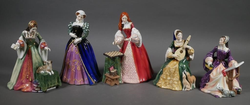 Appraisal: Collection of five Royal Doulton figures from the Tudor Roses