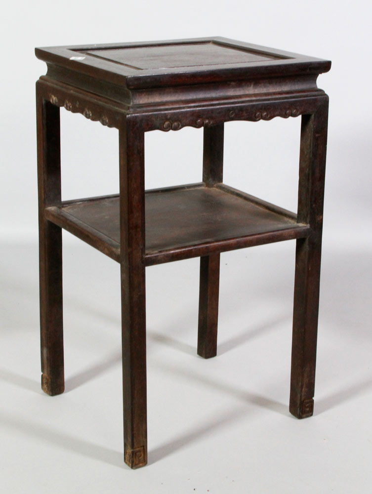 Appraisal: - Chinese Zitan Wood Stand Zitan wood stand China x