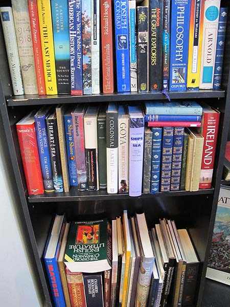 Appraisal: THREE SHELVES OF ASSORTED BOOKS INCL WORLD HISTORY ART HISTORY