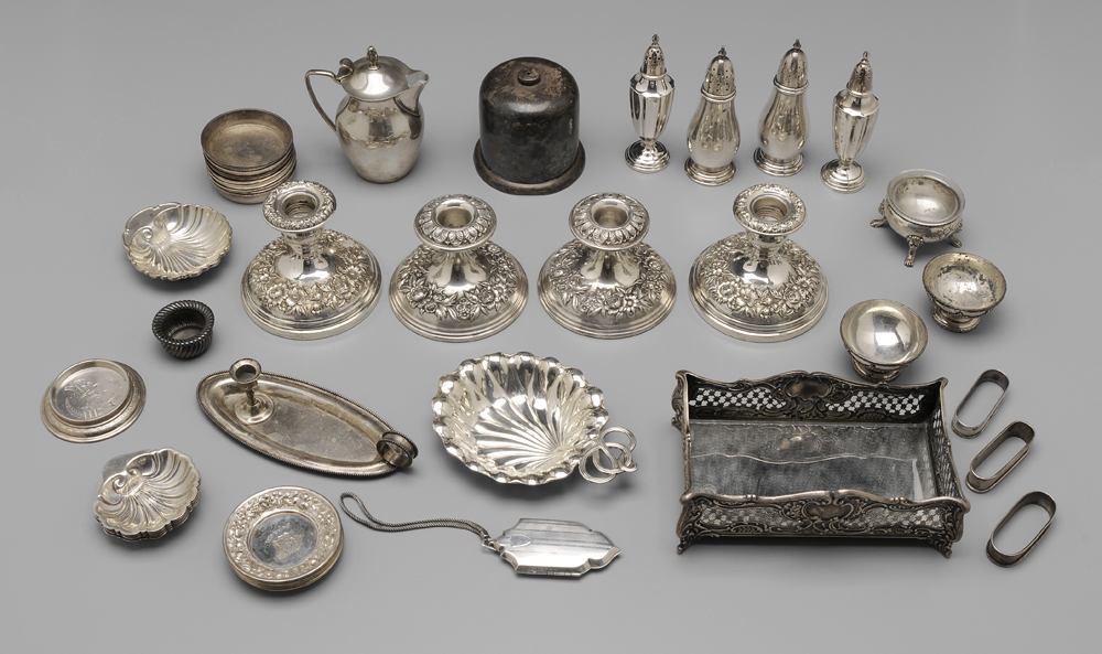 Appraisal: Forty-Five Assorted Sterling Items American th century includes Kirk Repouss