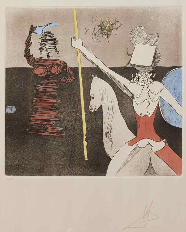 Appraisal: DALI Salvador Spanish - ''Off to Battle'' from the Historia