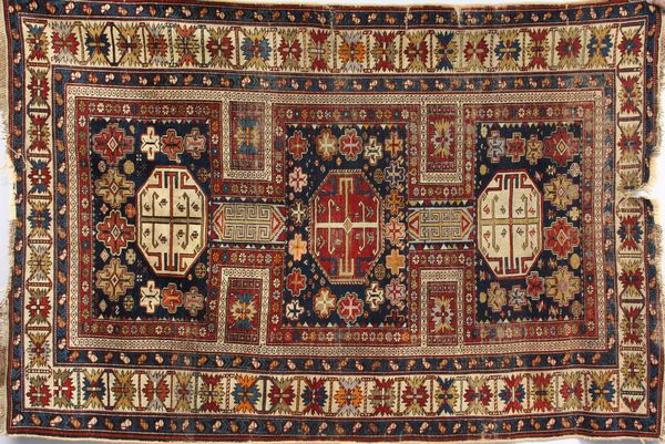 Appraisal: th Century Shirvan Caucasian rug ' x ' condition as