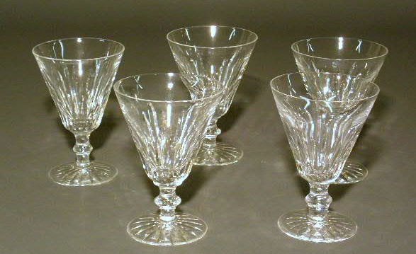 Appraisal: Sixteen Waterford crystal goblets h x dia