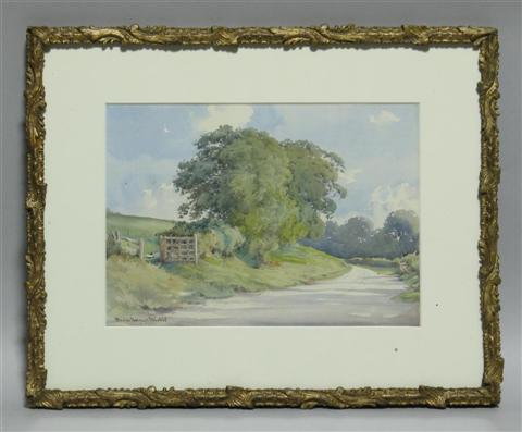 Appraisal: MARION KAVANAGH WACHTEL AMERICAN - COUNTRY LANE Watercolor x in