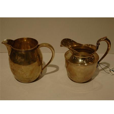 Appraisal: Gorham Sterling Silver Water Pitcher Together with a Sterling Silver