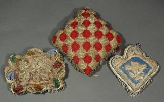 Appraisal: lot of Iroquois beadwork whimsy pillow group lot of Iroquois