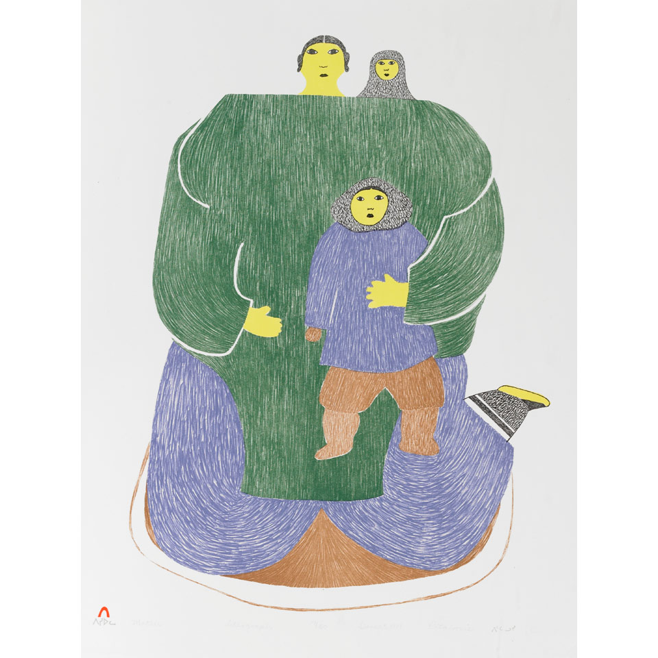 Appraisal: PITALOOSIE SAILA - E - Cape Dorset MOTHER lithograph unframed