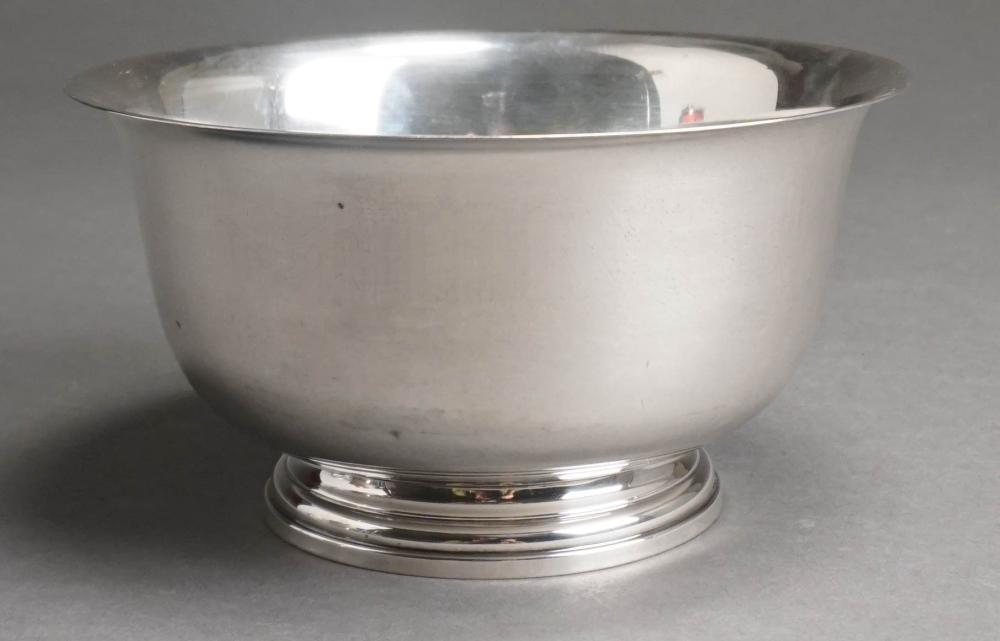 Appraisal: MANCHESTER REPRODUCTION PAUL REVERE STERLING SILVER BOWL OZTManchester Reproduction Paul