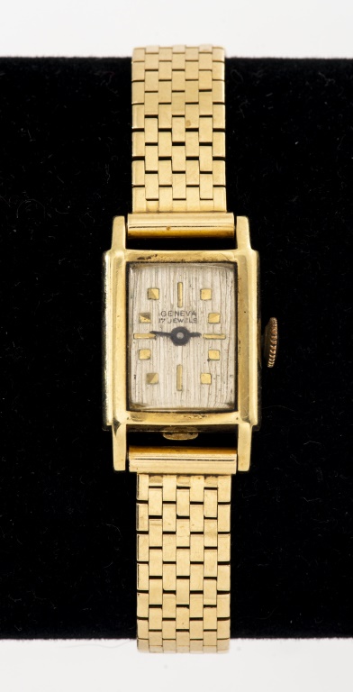 Appraisal: VINTAGE LONGINES GENEVA K GOLD LADY'S WATCH Vintage Longines Geneva