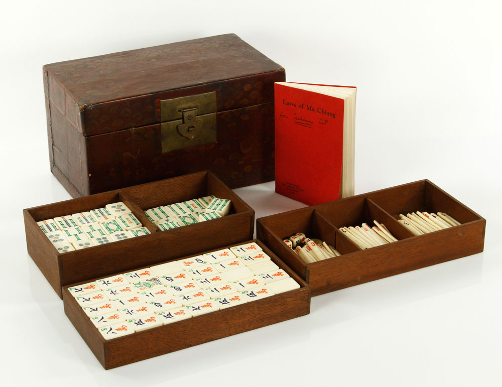 Appraisal: - Chinese Mahjong Set Complete set of mahjong game tiles