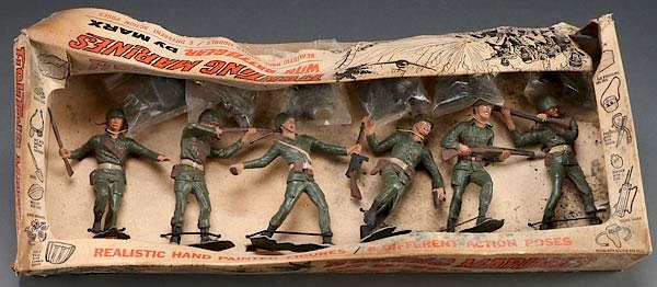 Appraisal: A RARE MARX FIGHTING MARINES PLAYSET C A RARE MARX