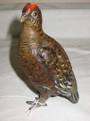 Appraisal: AN AUSTRIAN COLD PAINTED BRONZE FIGURE of a grouse realistically