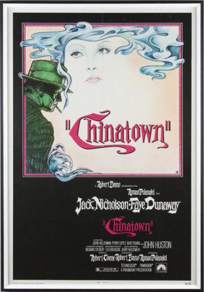 Appraisal: Chinatown Paramount Poster one sheet Roman Polanski directed this mystery